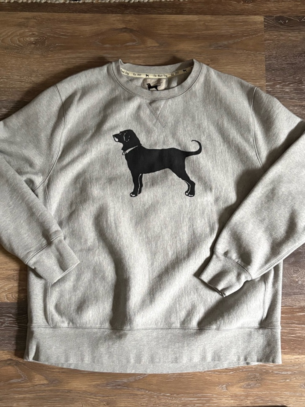 The Black Dog Heavyweight Crewneck Grey Sweatshirt